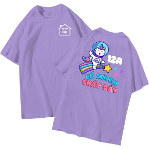 đồng phục áo lớp in hình mới nhất, hình in bên đẹp cute dễ thương