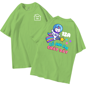 đồng phục áo lớp in hình mới nhất, hình in bên đẹp cute dễ thương