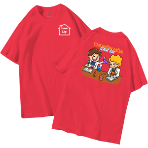 đồng phục áo lớp in hình mới nhất, hình in bên đẹp cute dễ thương