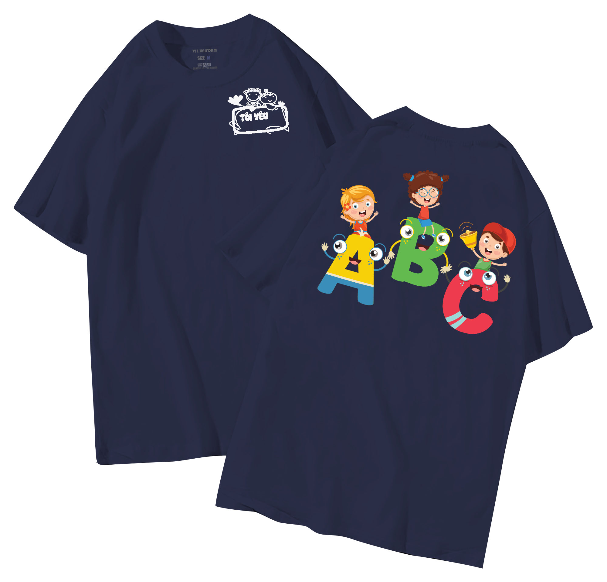 Áo lớp in hình 28.10 XD đồng phục áo lớp in hình mới nhất, hình in bên đẹp cute dễ thương