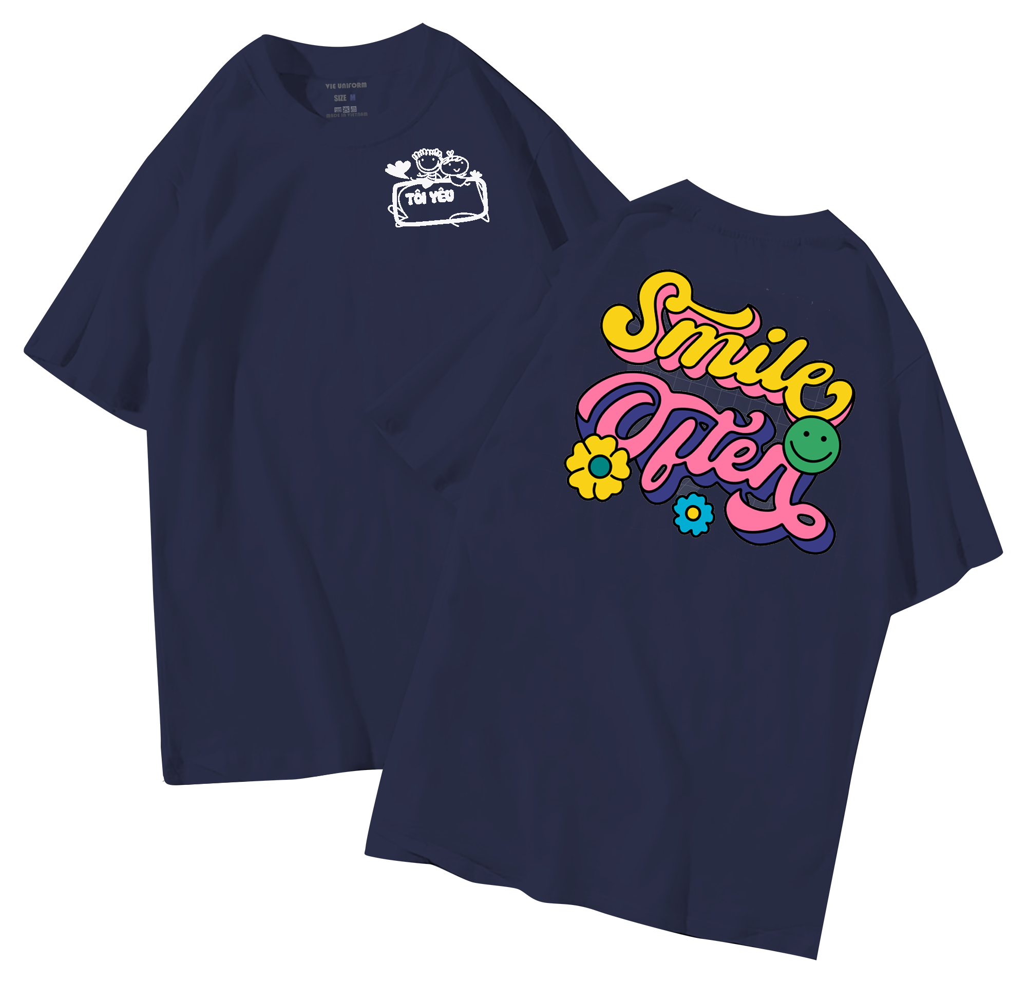 đồng phục áo lớp in hình mới nhất, hình in bên đẹp cute dễ thương