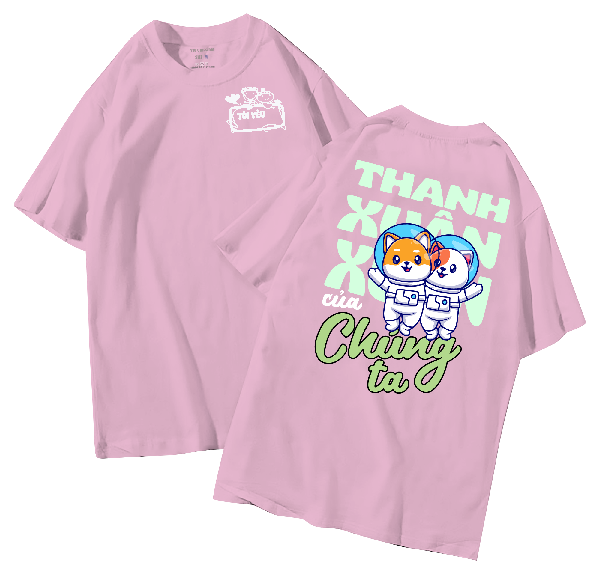 Áo lớp in hình 28.7 H đồng phục áo lớp in hình mới nhất, hình in bên đẹp cute dễ thương