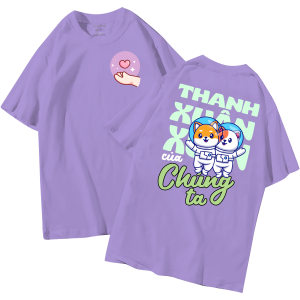 đồng phục áo lớp in hình mới nhất, hình in bên đẹp cute dễ thương