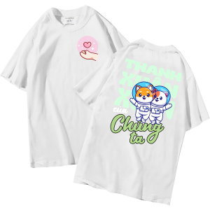 đồng phục áo lớp in hình mới nhất, hình in bên đẹp cute dễ thương