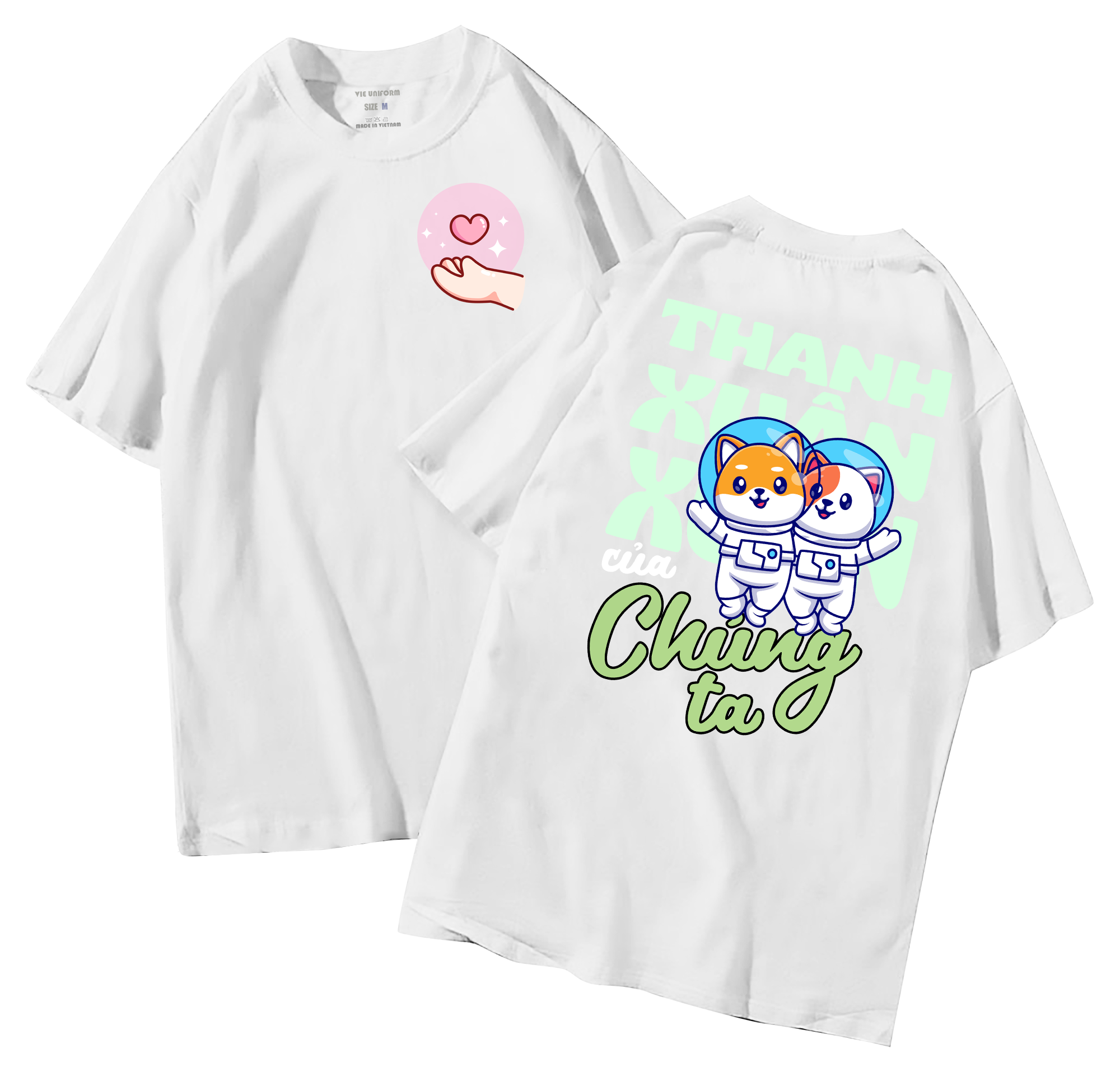 Áo lớp in hình 28.7 TR đồng phục áo lớp in hình mới nhất, hình in bên đẹp cute dễ thương