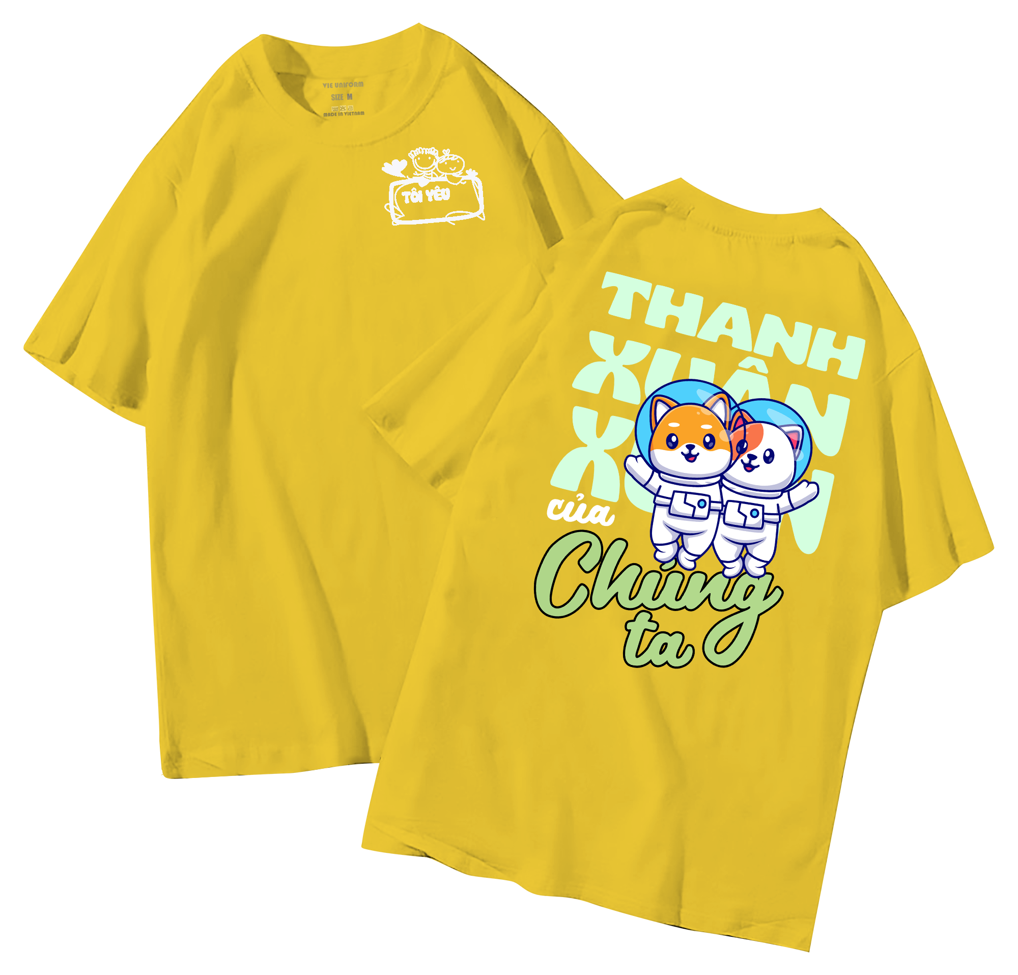 Áo lớp in hình 28.7 V đồng phục áo lớp in hình mới nhất, hình in bên đẹp cute dễ thương