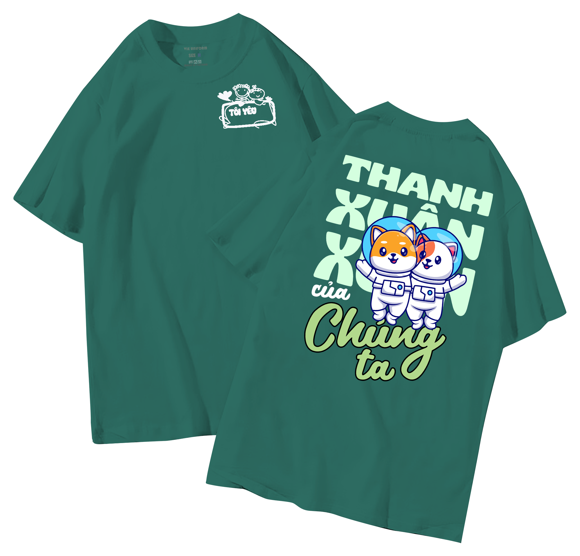 Áo lớp in hình 28.7 VE đồng phục áo lớp in hình mới nhất, hình in bên đẹp cute dễ thương