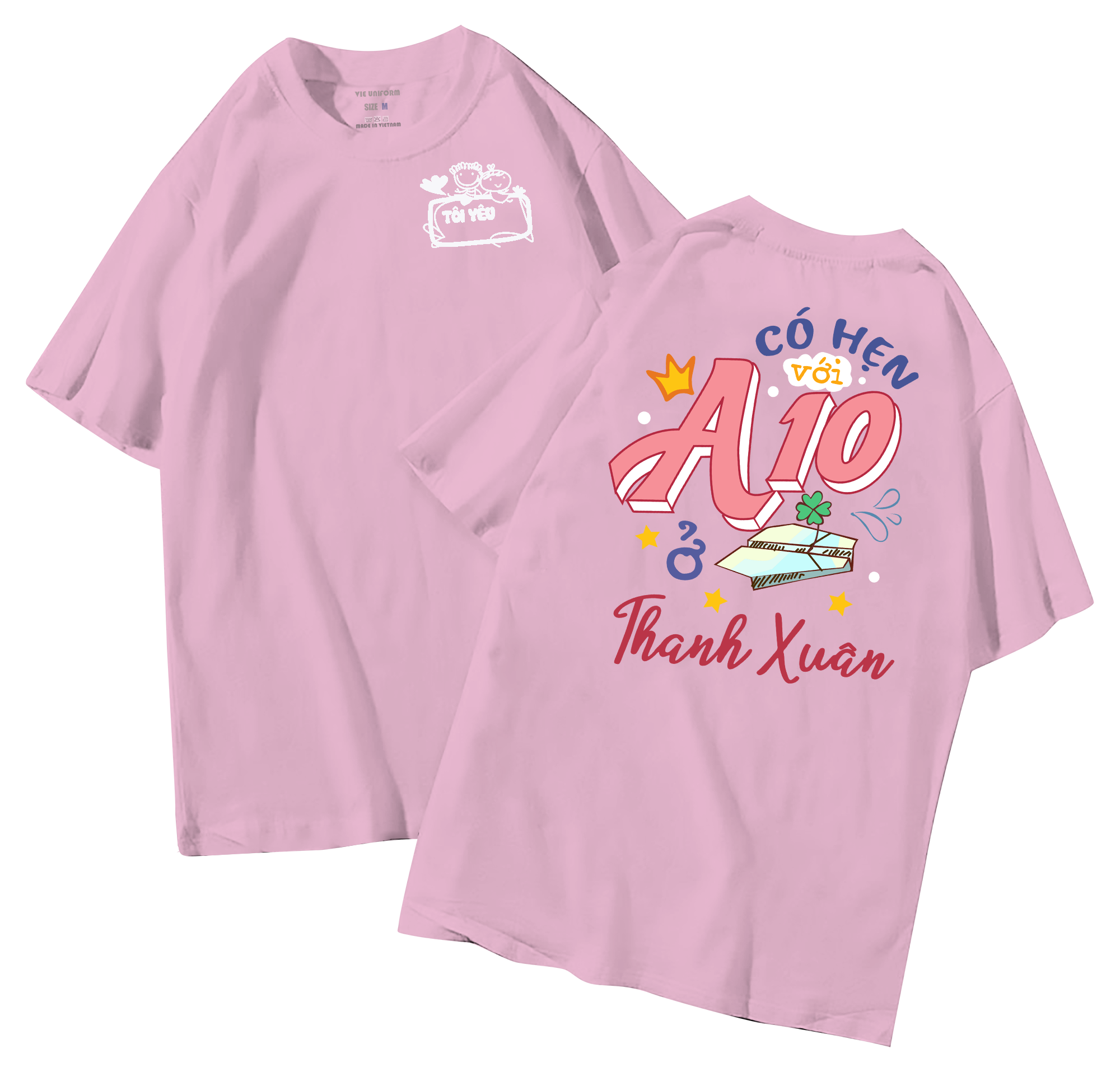 Áo lớp in hình 28.9 H đồng phục áo lớp in hình mới nhất, hình in bên đẹp cute dễ thương