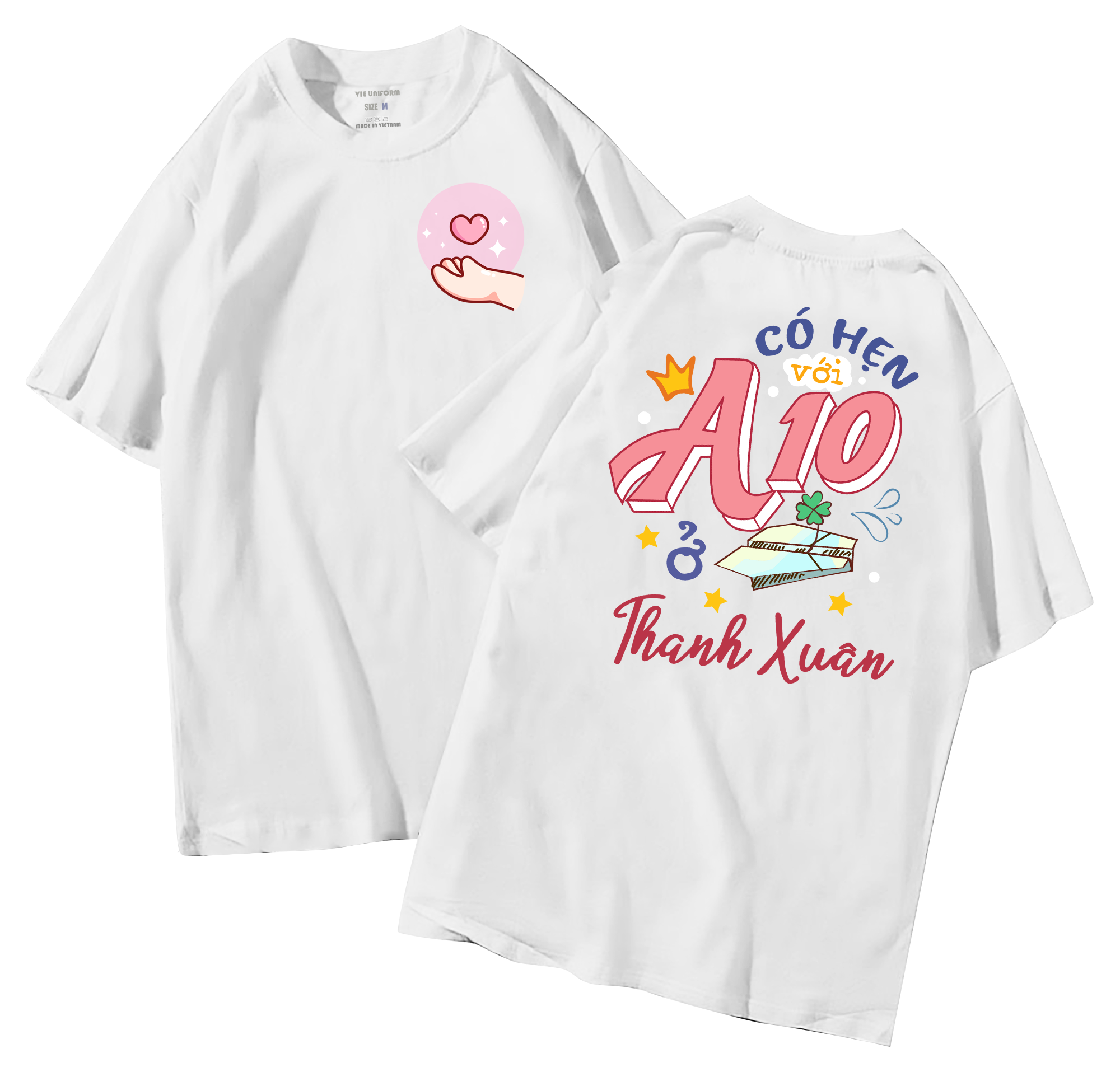 Áo lớp in hình 28.9 TR đồng phục áo lớp in hình mới nhất, hình in bên đẹp cute dễ thương