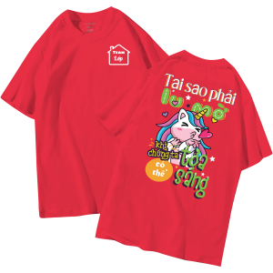 đồng phục áo lớp in hình mới nhất, hình in bên đẹp cute dễ thương