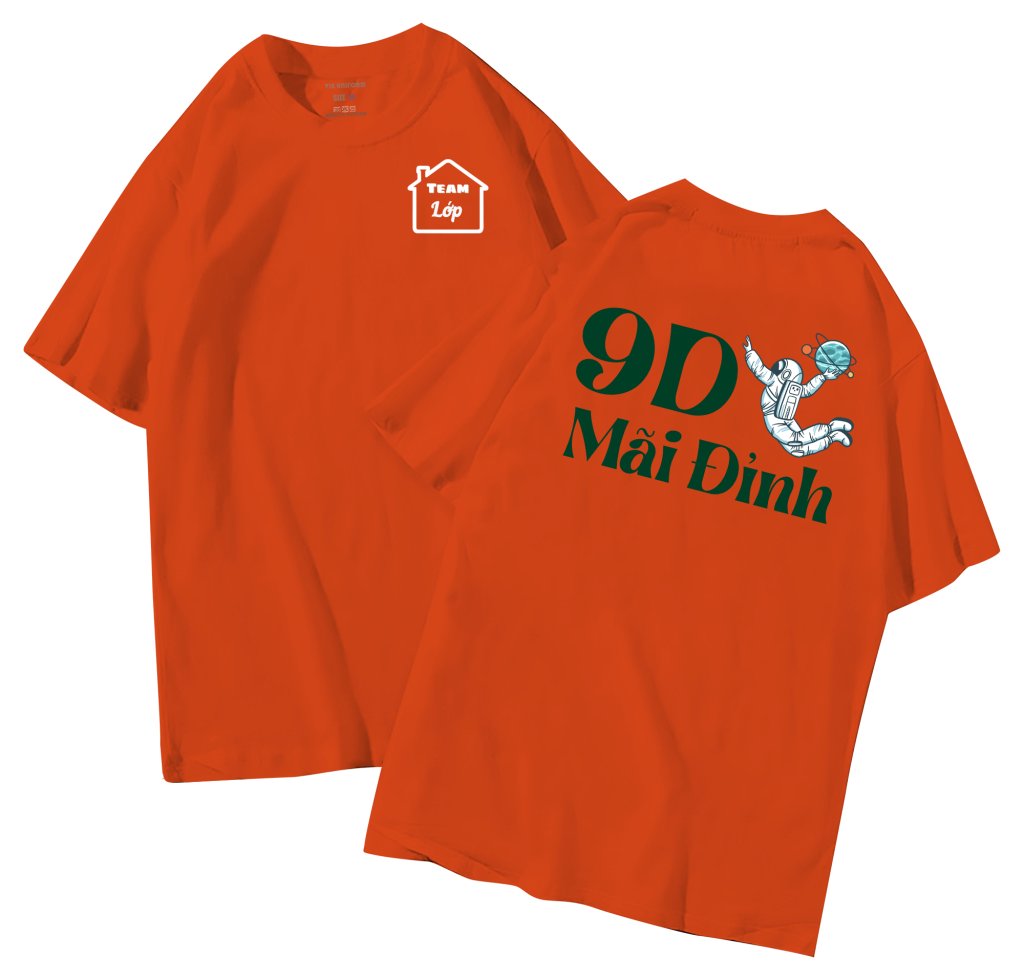 đồng phục áo lớp in hình mới nhất, hình in bên đẹp cute dễ thương