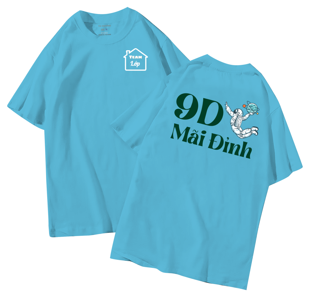 đồng phục áo lớp in hình mới nhất, hình in bên đẹp cute dễ thương