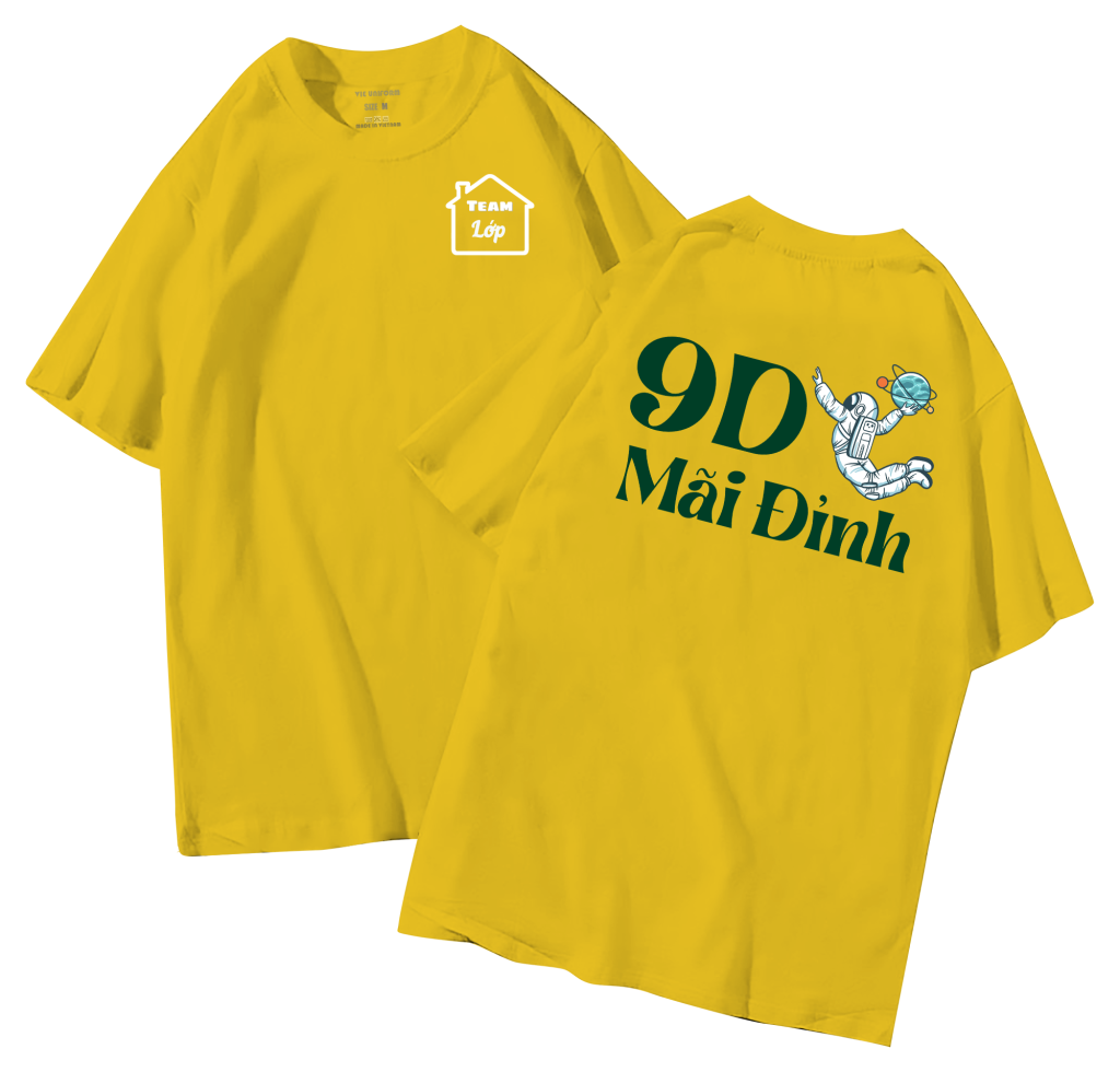 đồng phục áo lớp in hình mới nhất, hình in bên đẹp cute dễ thương