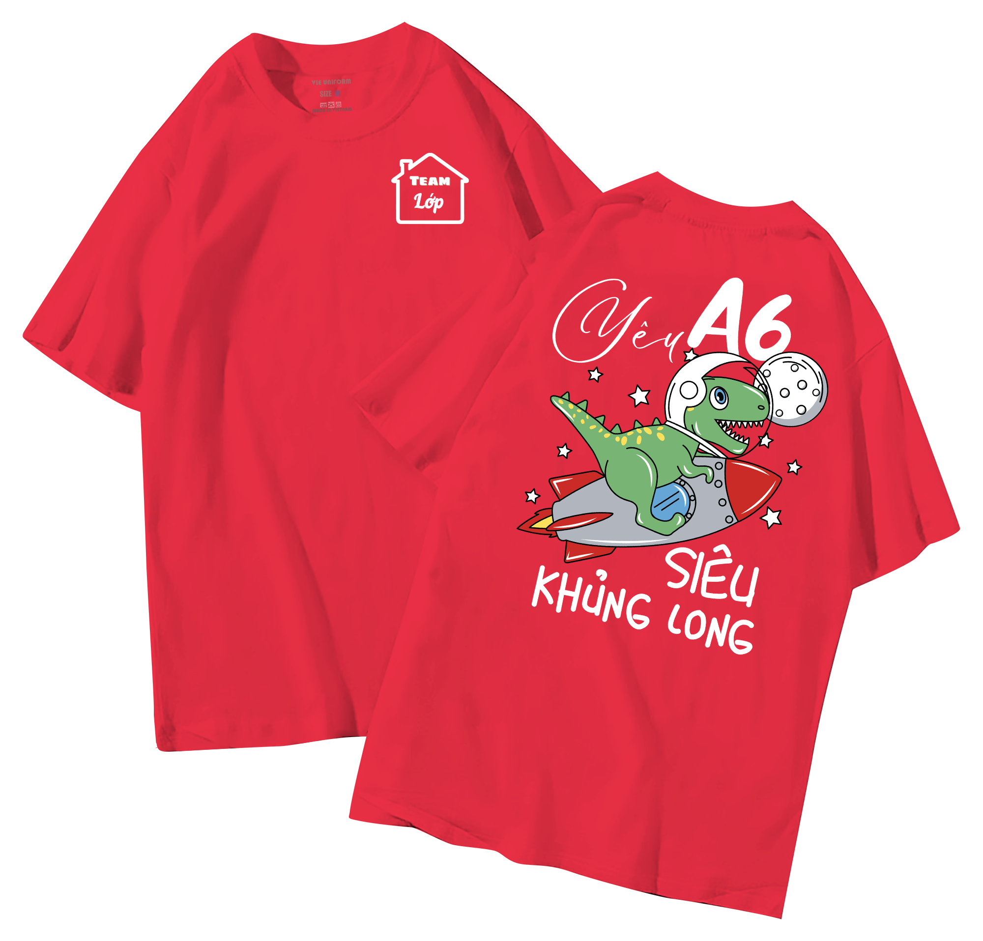 đồng phục áo lớp in hình mới nhất, hình in bên đẹp cute dễ thương