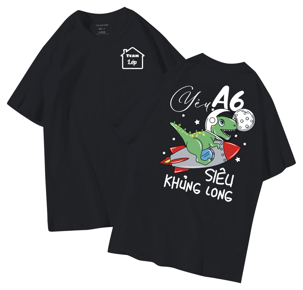 đồng phục áo lớp in hình mới nhất, hình in bên đẹp cute dễ thương