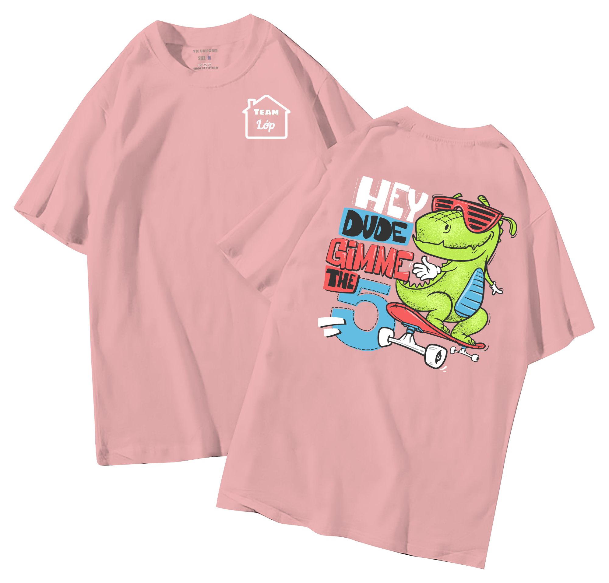 đồng phục áo lớp in hình mới nhất, hình in bên đẹp cute dễ thương