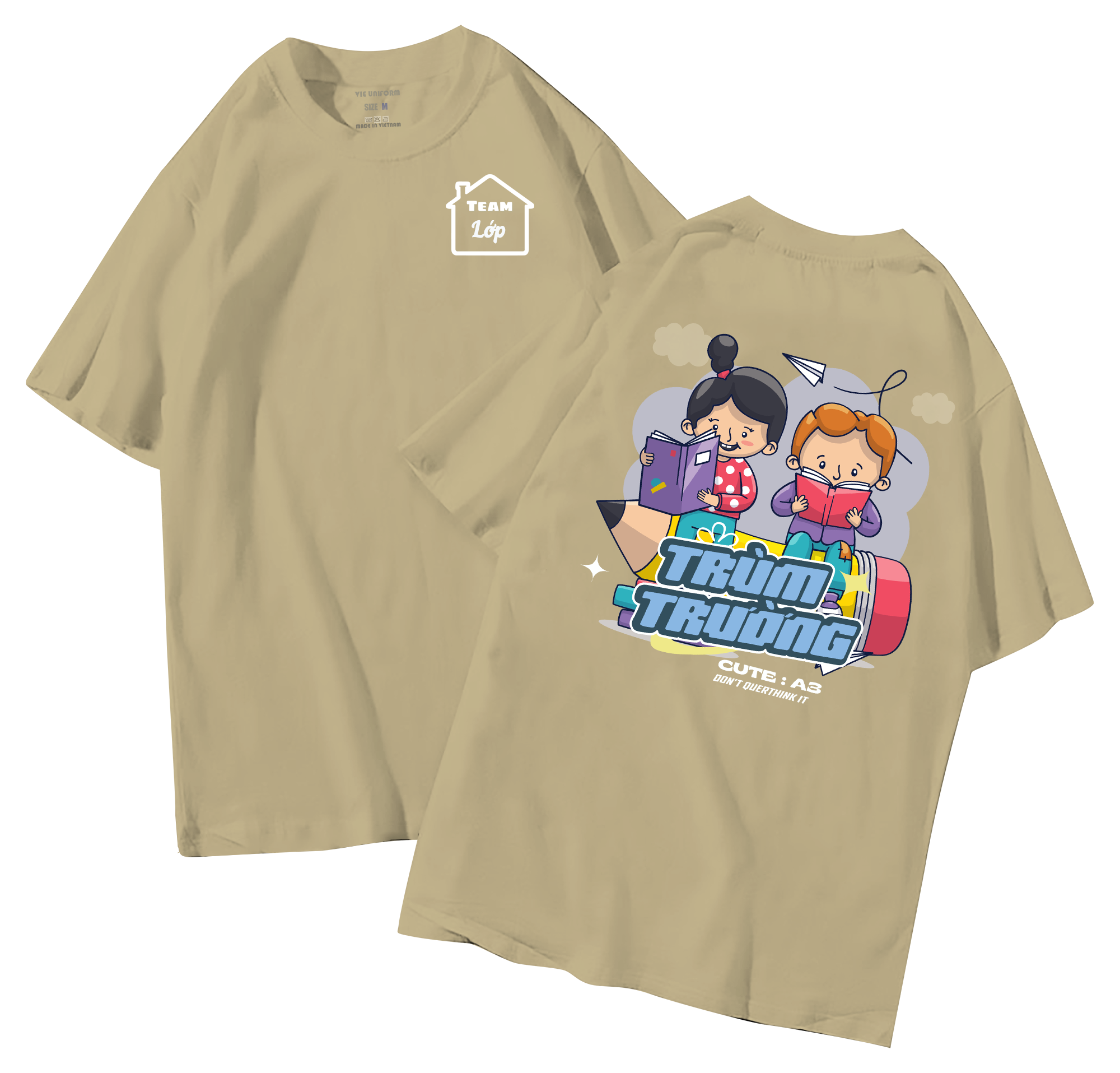Áo lớp in hình 30.5 BE đồng phục áo lớp in hình mới nhất, hình in bên đẹp cute dễ thương
