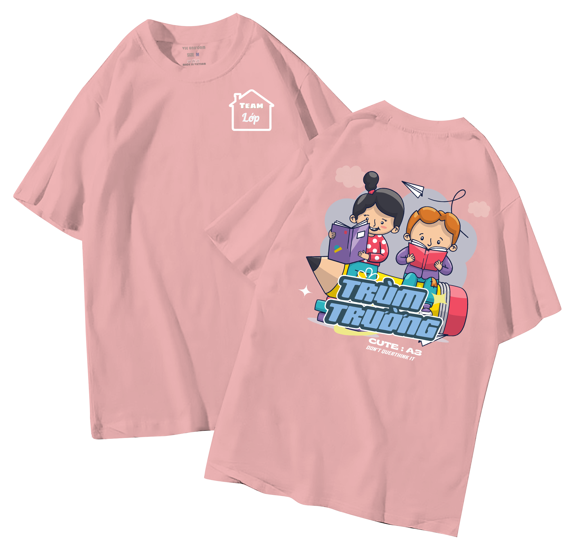 Áo lớp in hình 30.5 H đồng phục áo lớp in hình mới nhất, hình in bên đẹp cute dễ thương