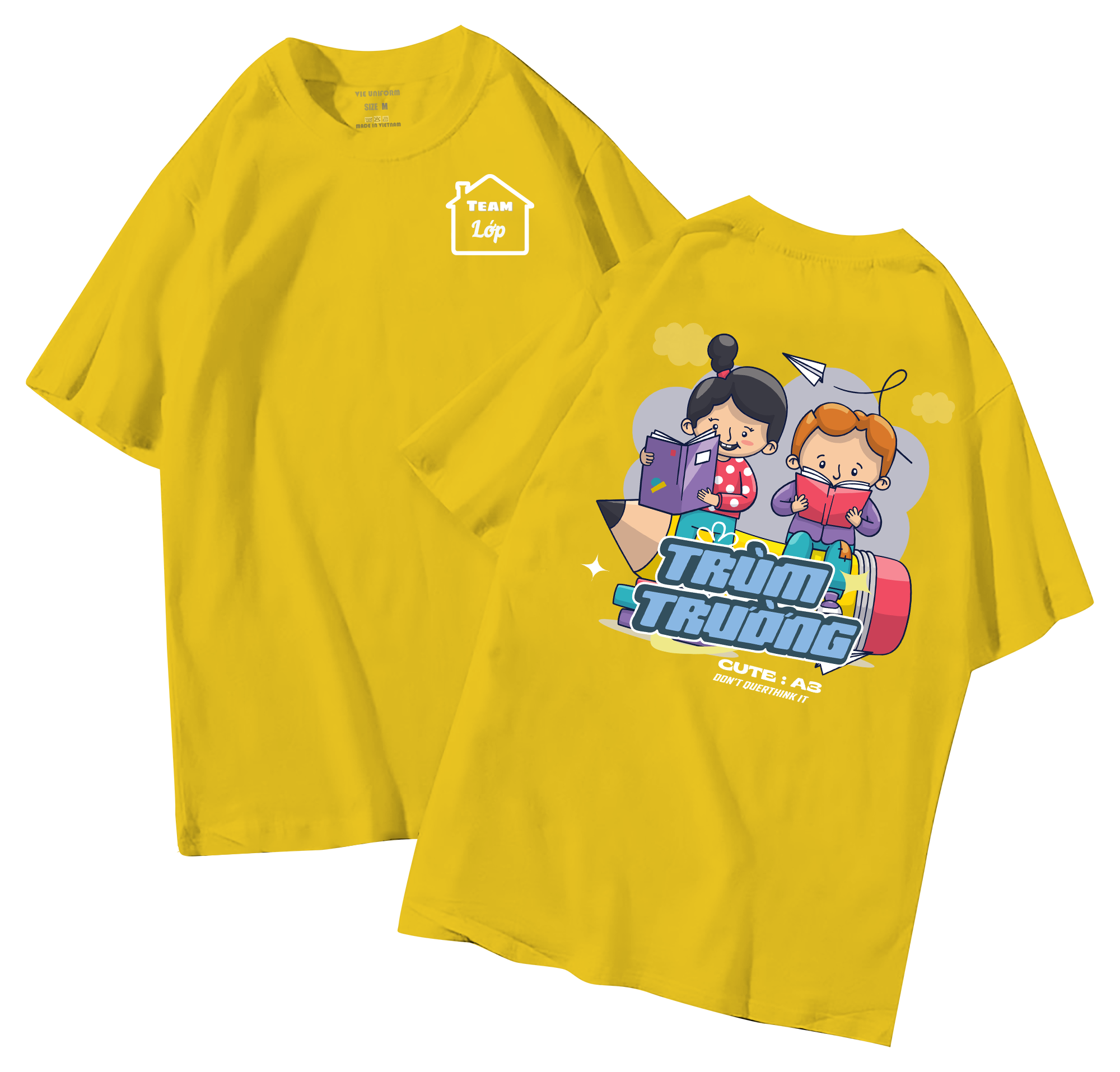 Áo lớp in hình 30.5 V đồng phục áo lớp in hình mới nhất, hình in bên đẹp cute dễ thương