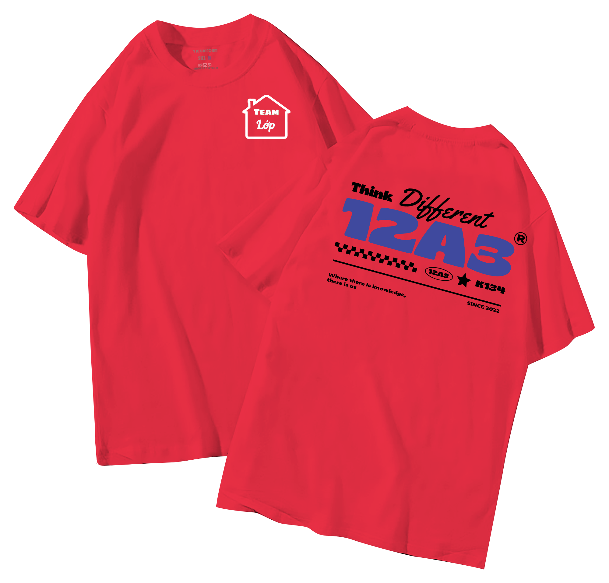 Áo lớp in hình 30.6 D đồng phục áo lớp in hình mới nhất, hình in bên đẹp cute dễ thương