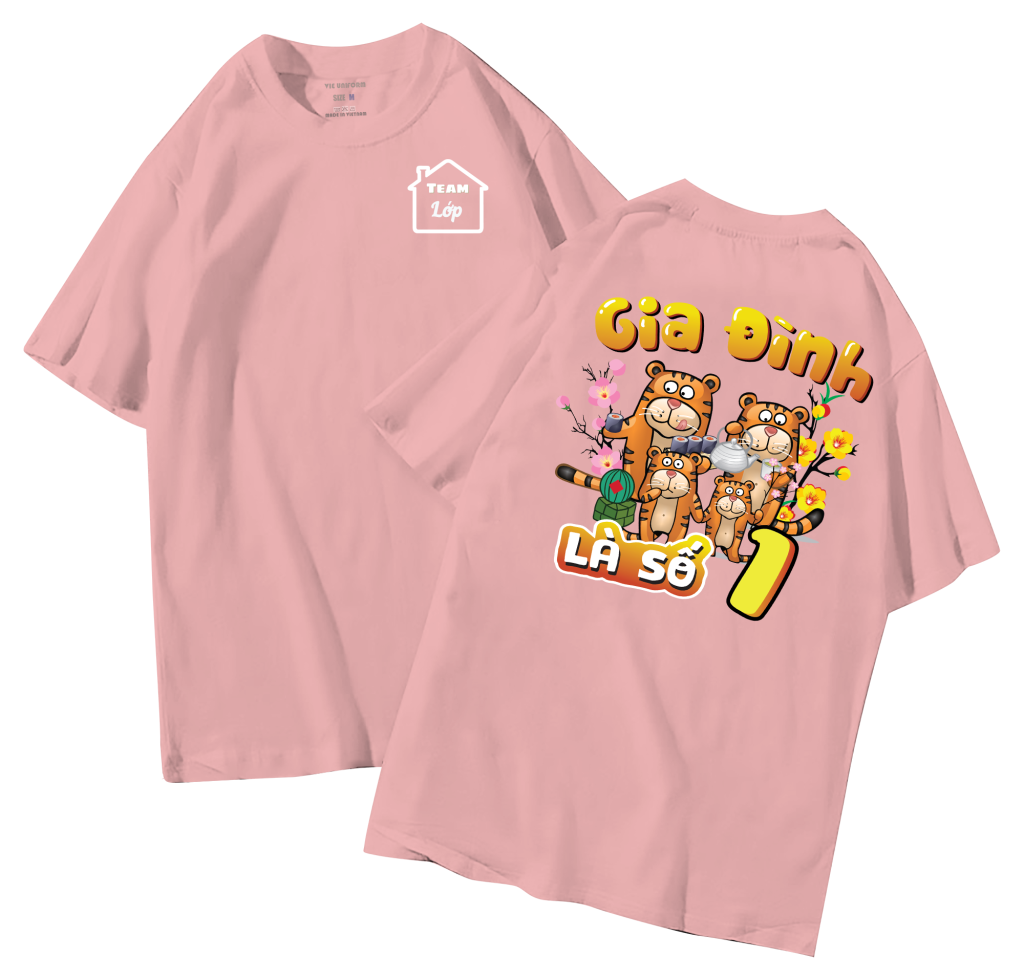 đồng phục áo lớp in hình mới nhất, hình in bên đẹp cute dễ thương