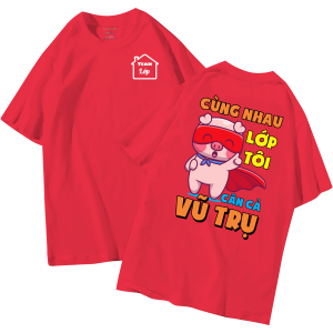 đồng phục áo lớp in hình mới nhất, hình in bên đẹp cute dễ thương