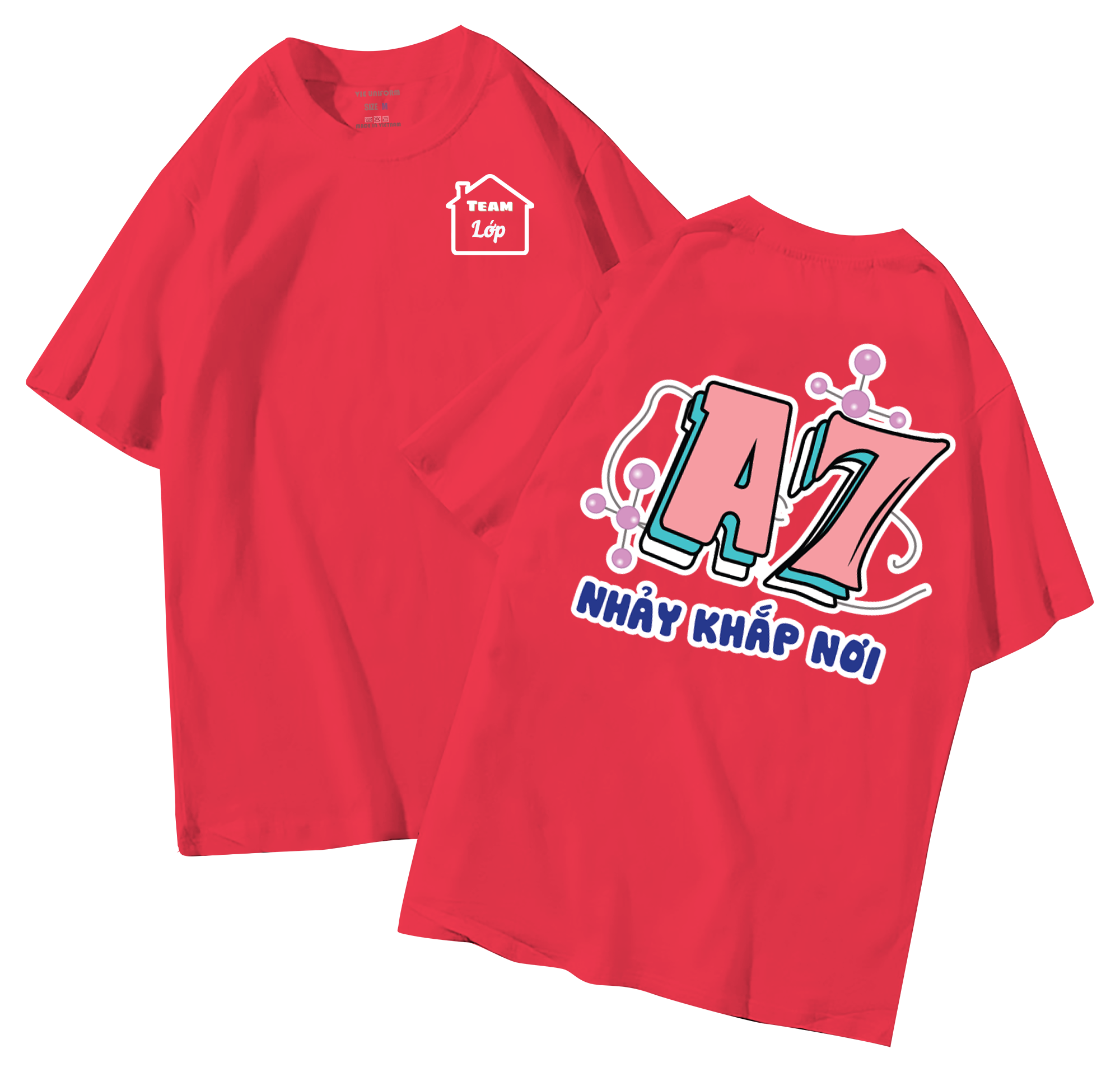 Áo lớp in hình 31.1 D đồng phục áo lớp in hình mới nhất, hình in bên đẹp cute dễ thương