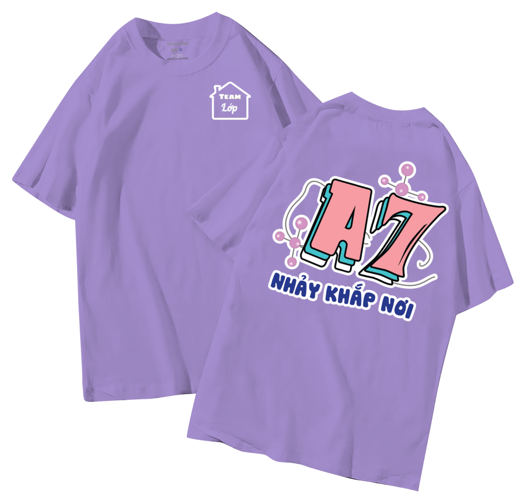 đồng phục áo lớp in hình mới nhất, hình in bên đẹp cute dễ thương