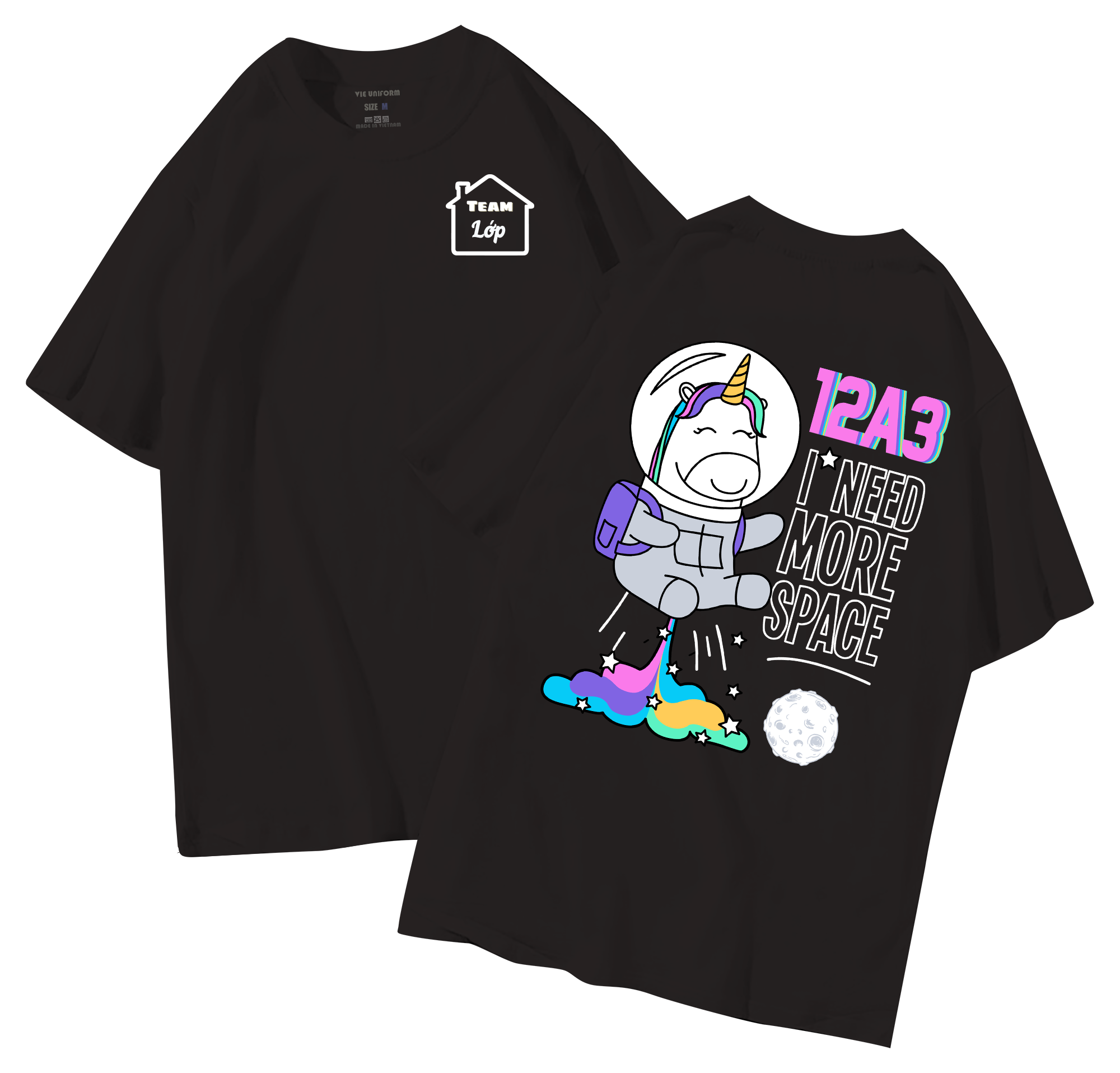 Áo lớp in hình 31.2 DE đồng phục áo lớp in hình mới nhất, hình in bên đẹp cute dễ thương