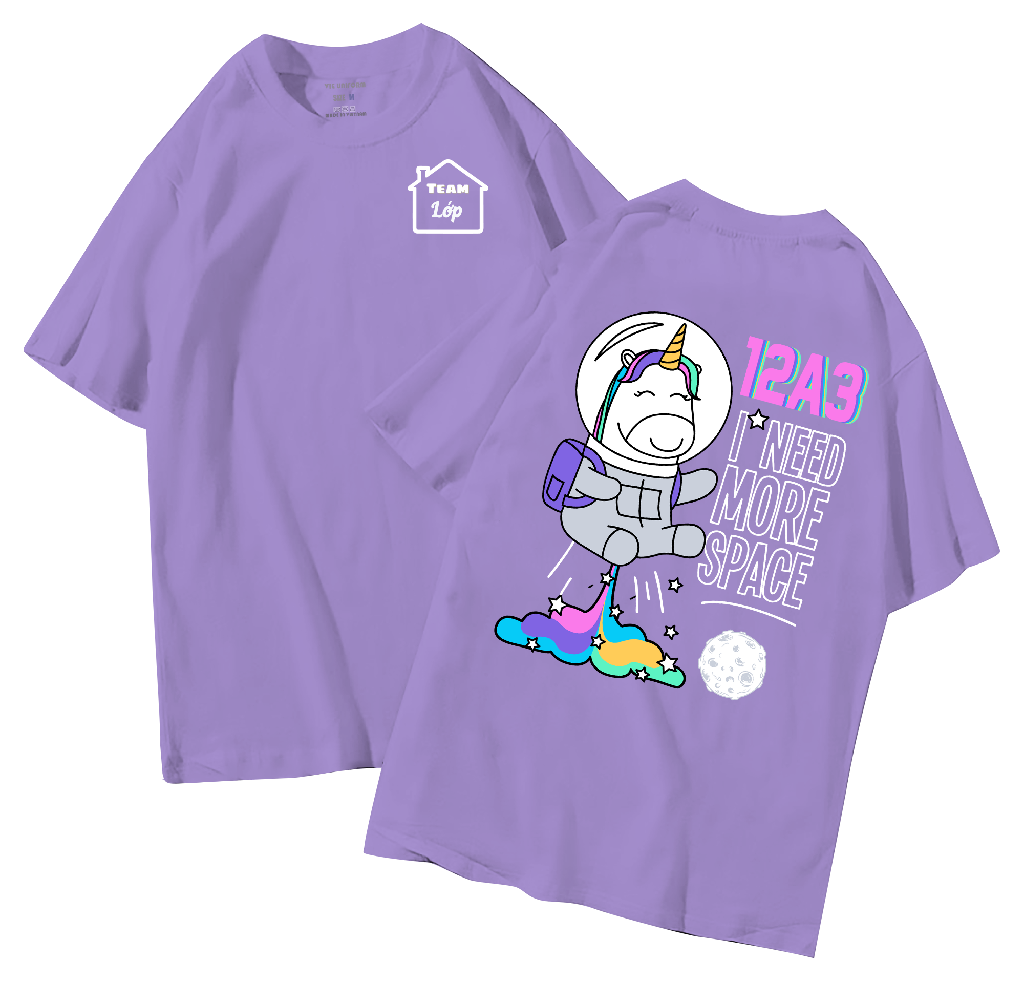 Áo lớp in hình 31.2 T đồng phục áo lớp in hình mới nhất, hình in bên đẹp cute dễ thương