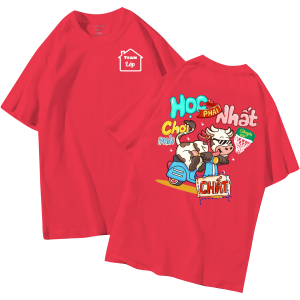 đồng phục áo lớp in hình mới nhất, hình in bên đẹp cute dễ thương