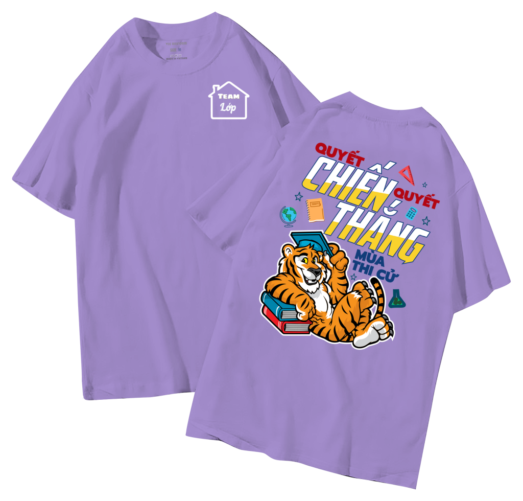 đồng phục áo lớp in hình mới nhất, hình in bên đẹp cute dễ thương