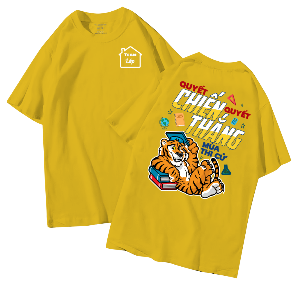 đồng phục áo lớp in hình mới nhất, hình in bên đẹp cute dễ thương