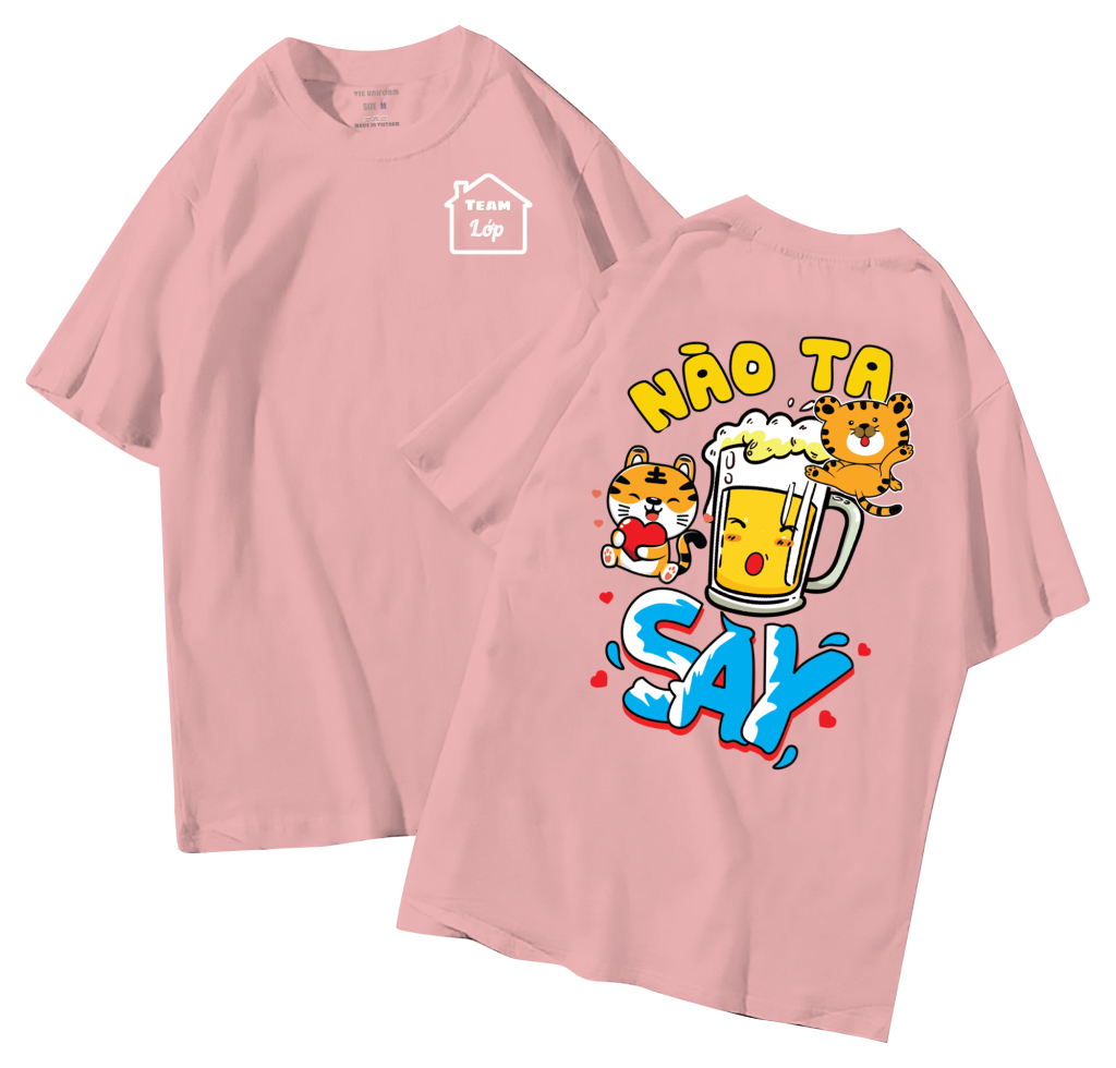 đồng phục áo lớp in hình mới nhất, hình in bên đẹp cute dễ thương