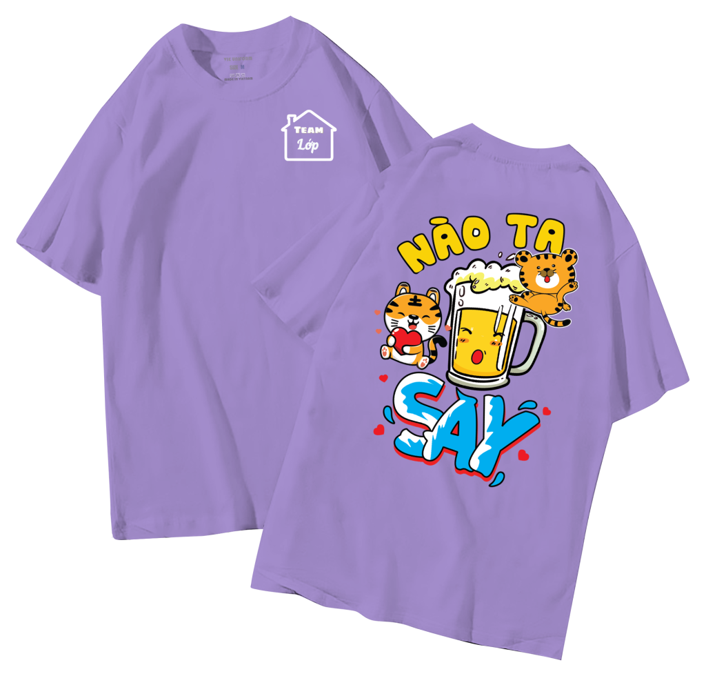 đồng phục áo lớp in hình mới nhất, hình in bên đẹp cute dễ thương