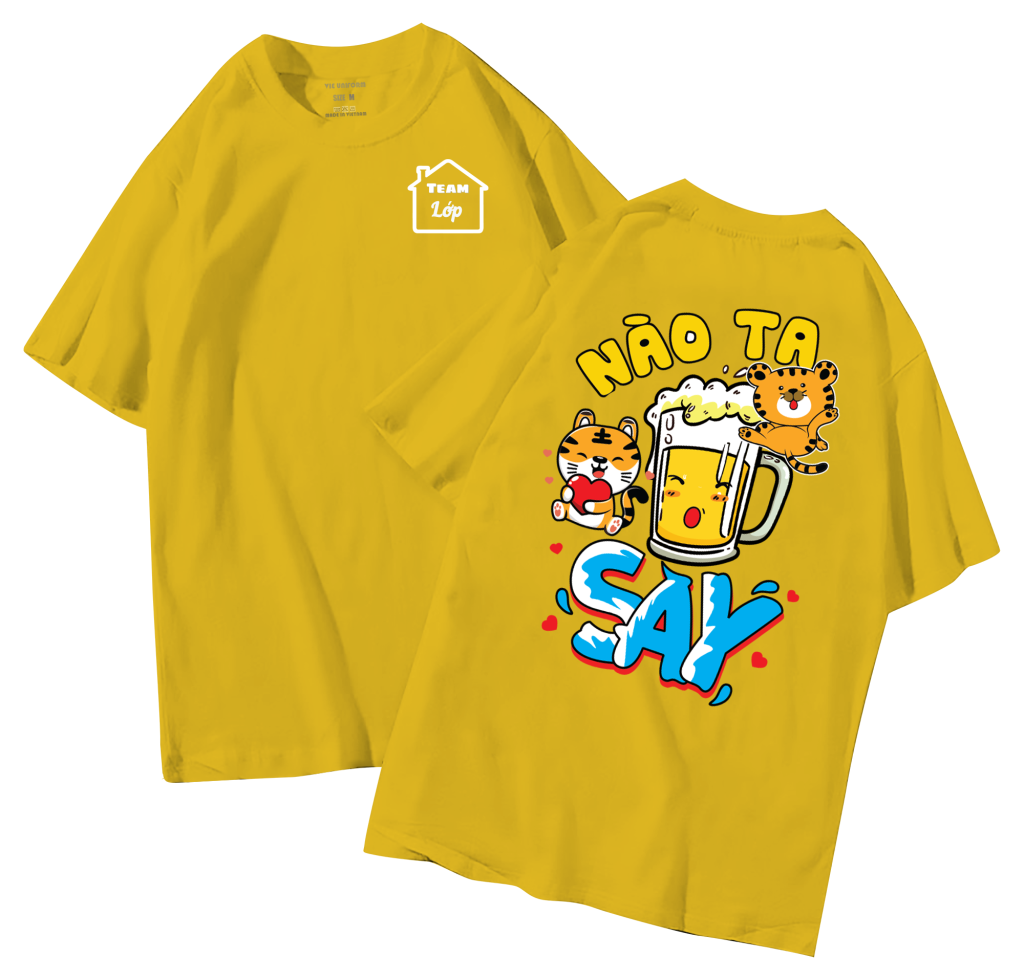 đồng phục áo lớp in hình mới nhất, hình in bên đẹp cute dễ thương