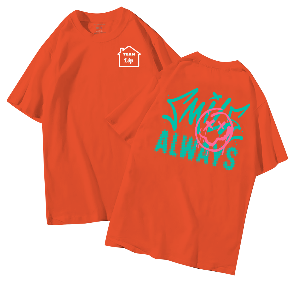 đồng phục áo lớp in hình mới nhất, hình in bên đẹp cute dễ thương