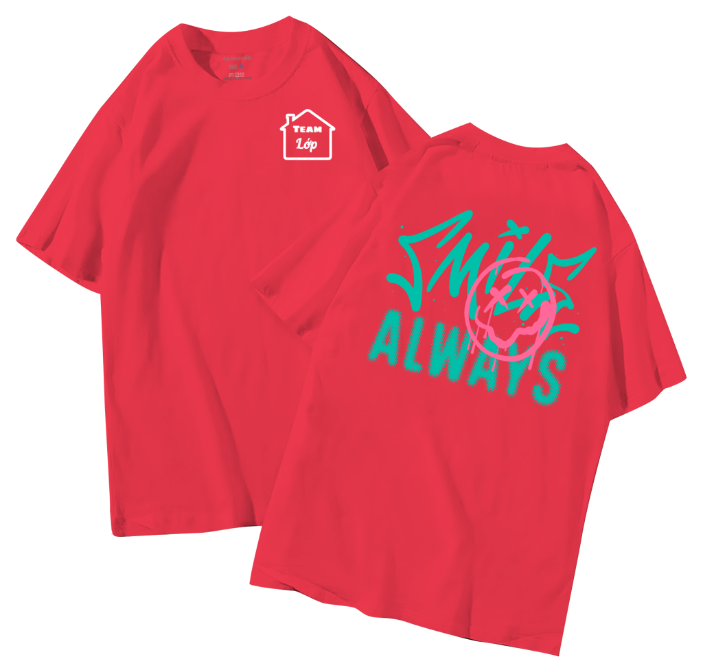 đồng phục áo lớp in hình mới nhất, hình in bên đẹp cute dễ thương