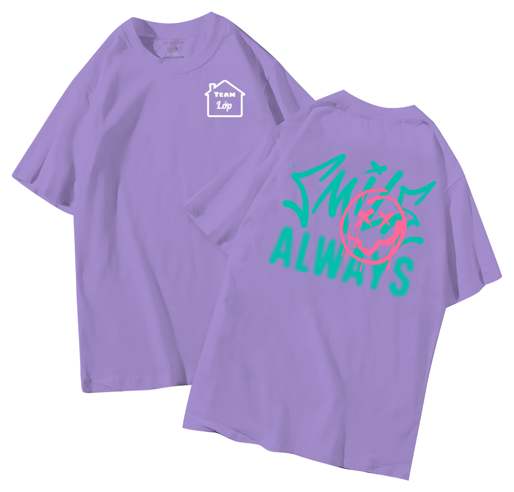 đồng phục áo lớp in hình mới nhất, hình in bên đẹp cute dễ thương