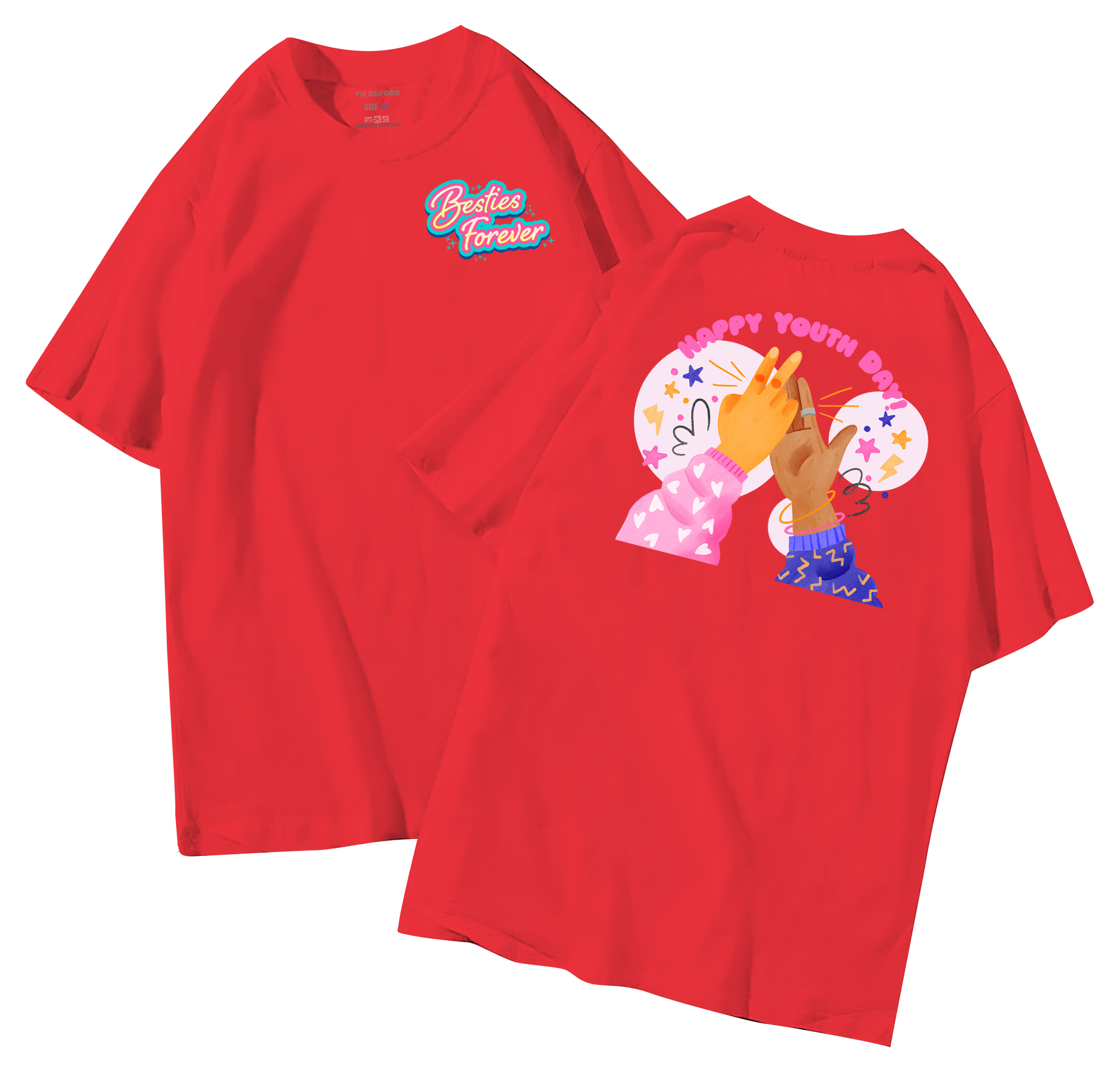 Áo lớp in hình 32.2 D đồng phục áo lớp in hình mới nhất, hình in bên đẹp cute dễ thương