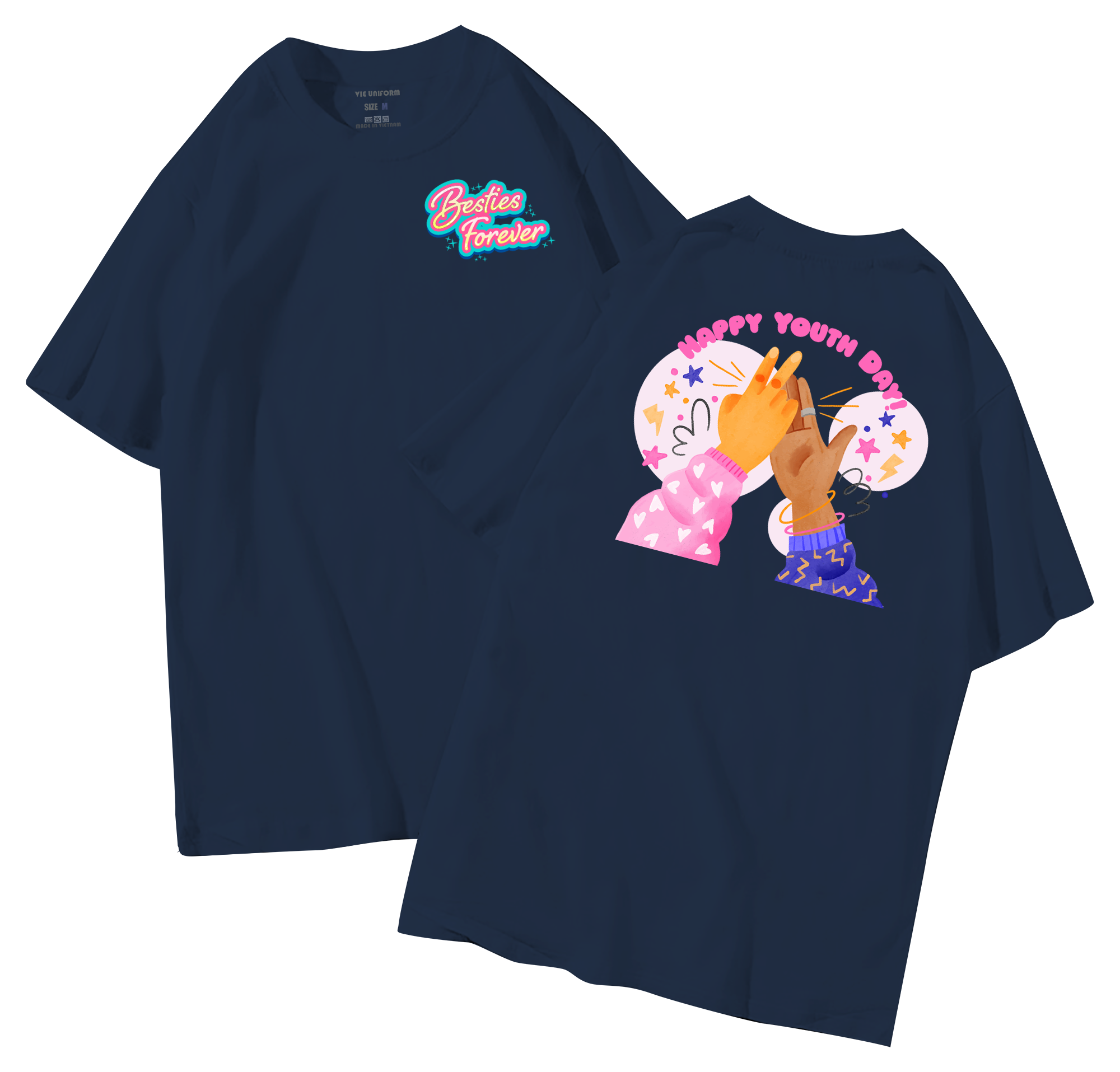 Áo lớp in hình 32.2 NA đồng phục áo lớp in hình mới nhất, hình in bên đẹp cute dễ thương