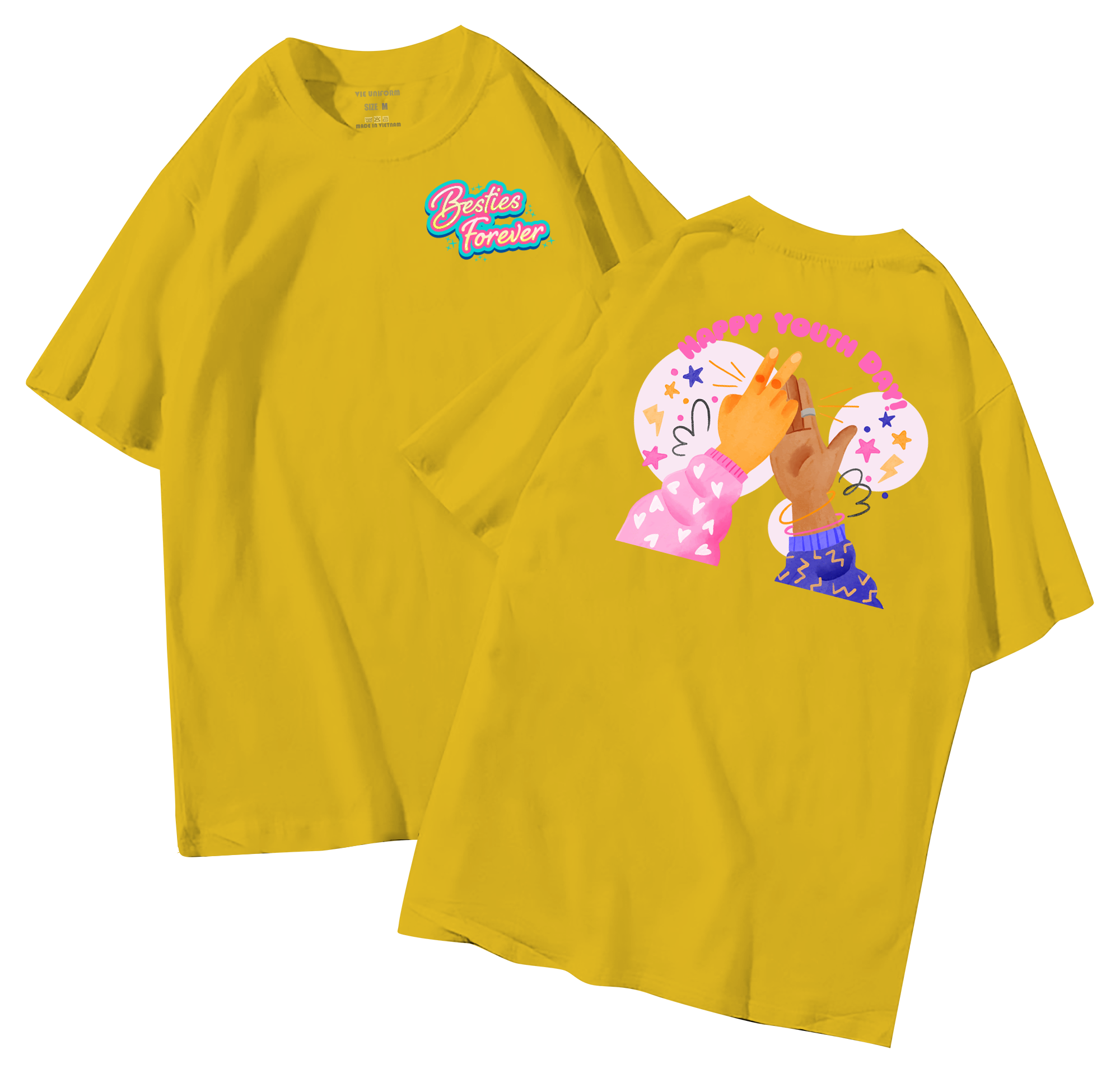 Áo lớp in hình 32.2 V đồng phục áo lớp in hình mới nhất, hình in bên đẹp cute dễ thương