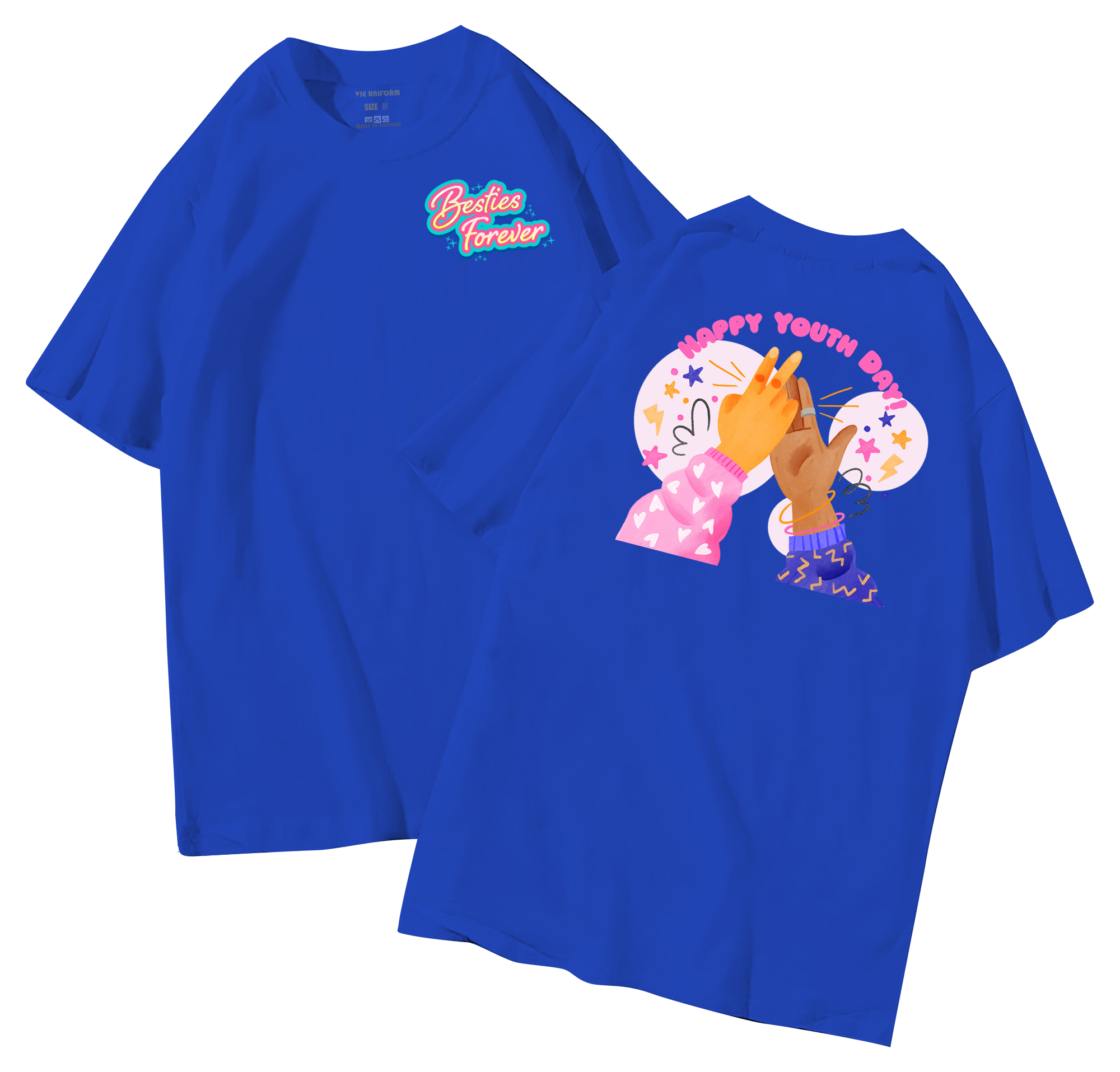 đồng phục áo lớp in hình mới nhất, hình in bên đẹp cute dễ thương