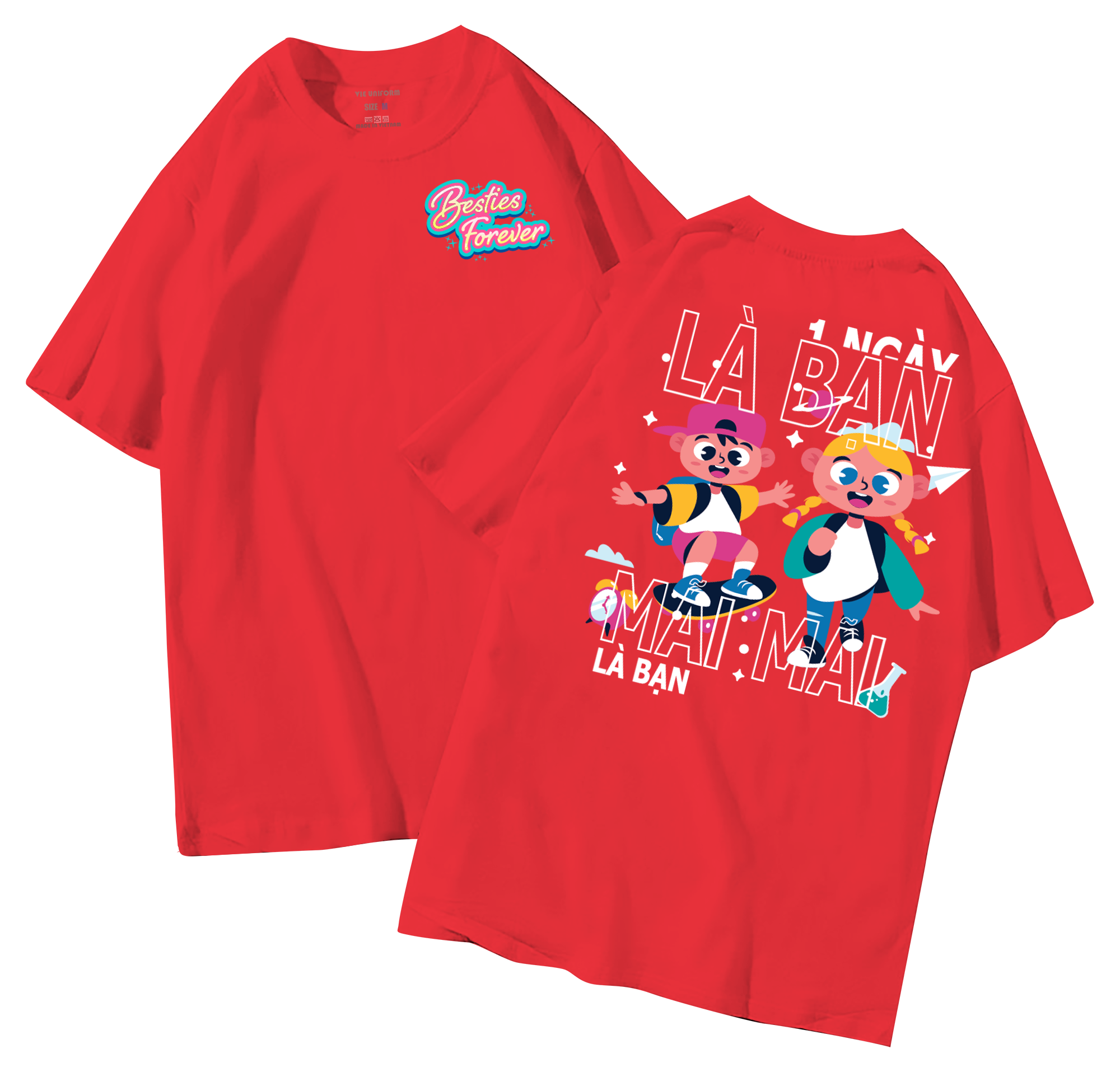 Áo lớp in hình 32.5 D đồng phục áo lớp in hình mới nhất, hình in bên đẹp cute dễ thương