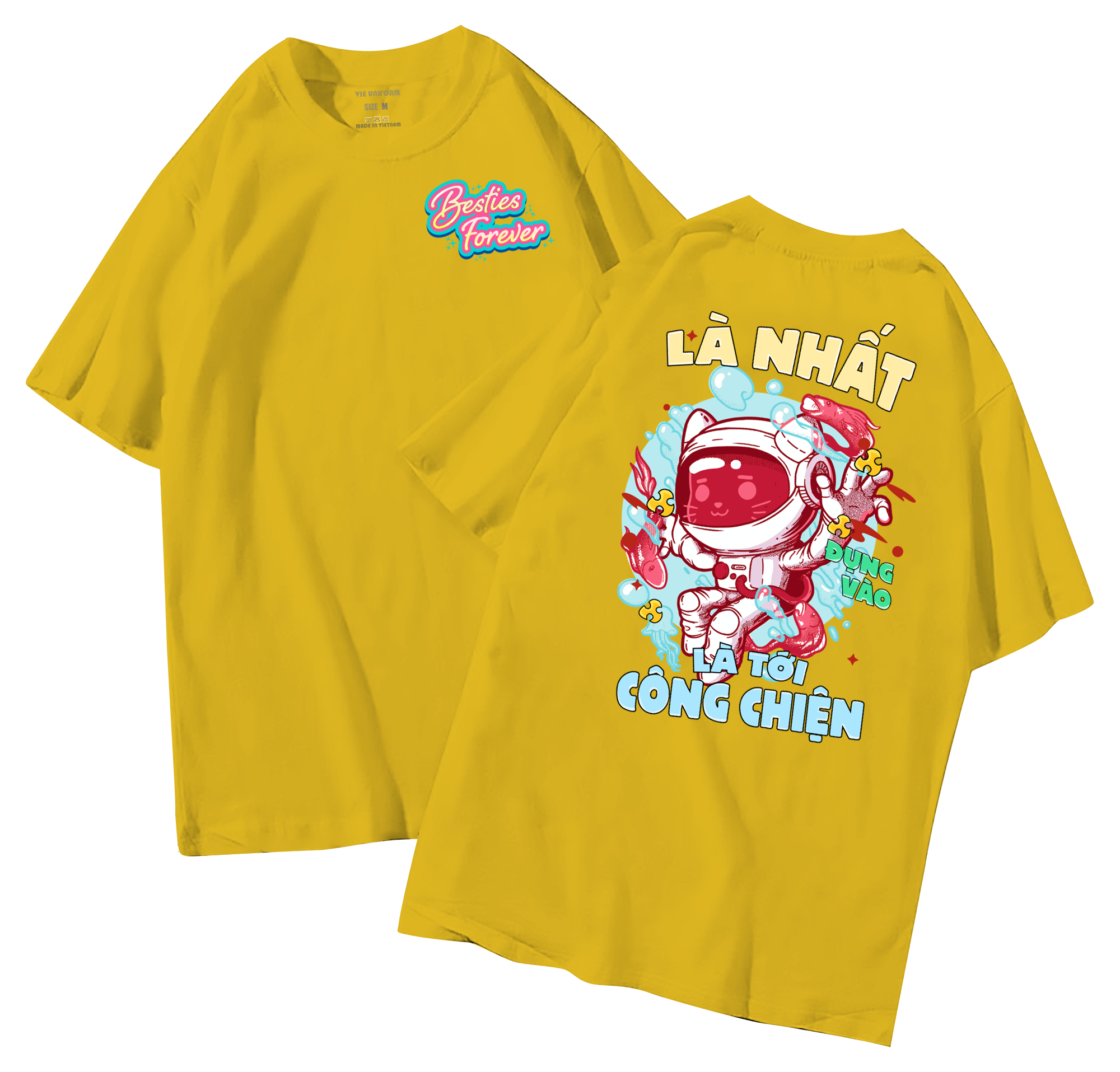 đồng phục áo lớp in hình mới nhất, hình in bên đẹp cute dễ thương