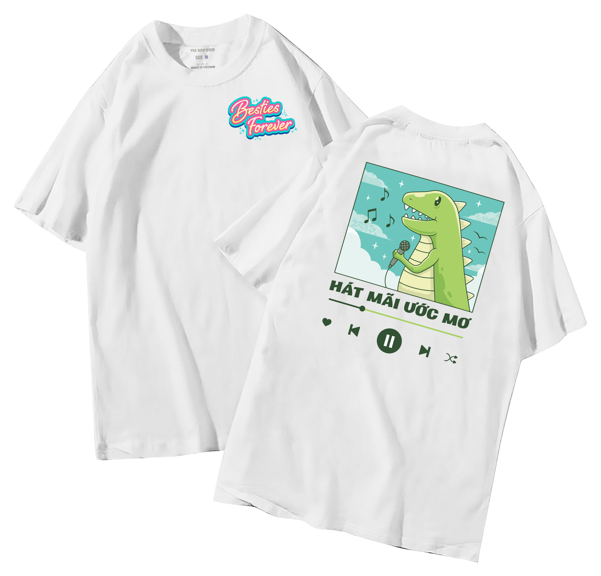 đồng phục áo lớp in hình mới nhất, hình in bên đẹp cute dễ thương