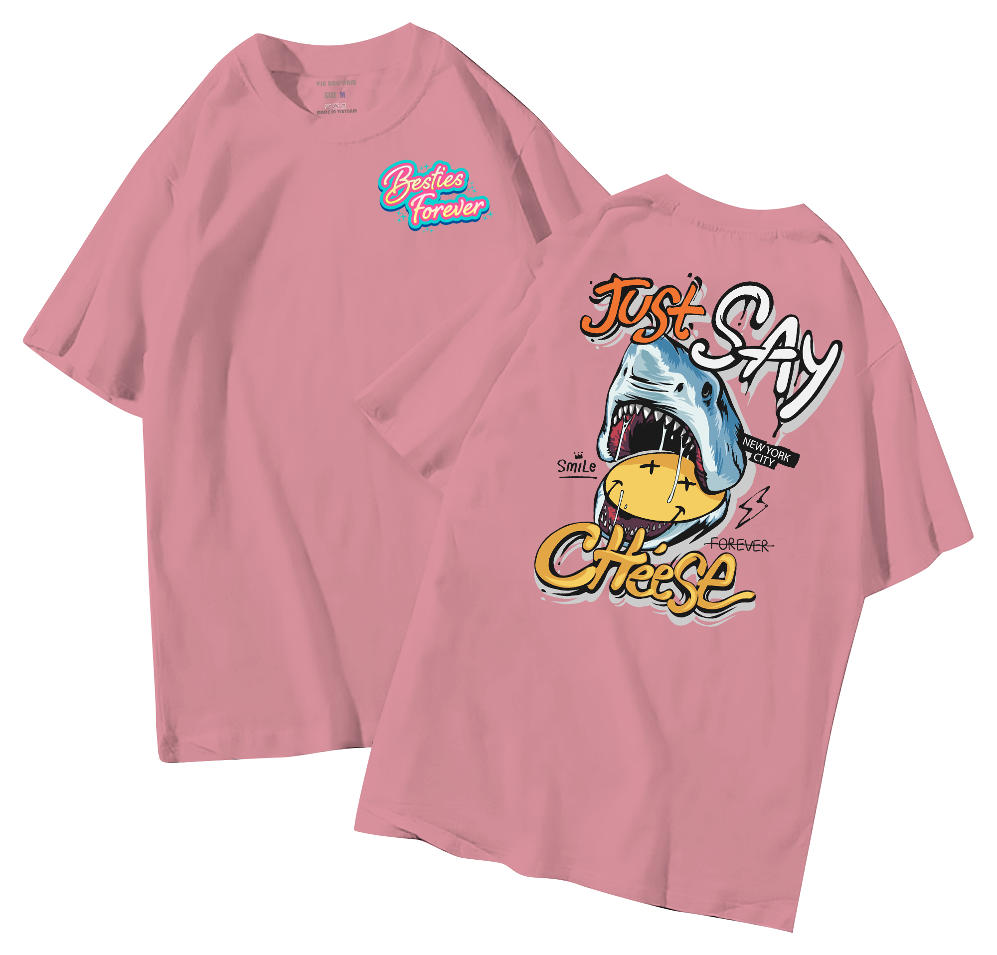 đồng phục áo lớp in hình mới nhất, hình in bên đẹp cute dễ thương