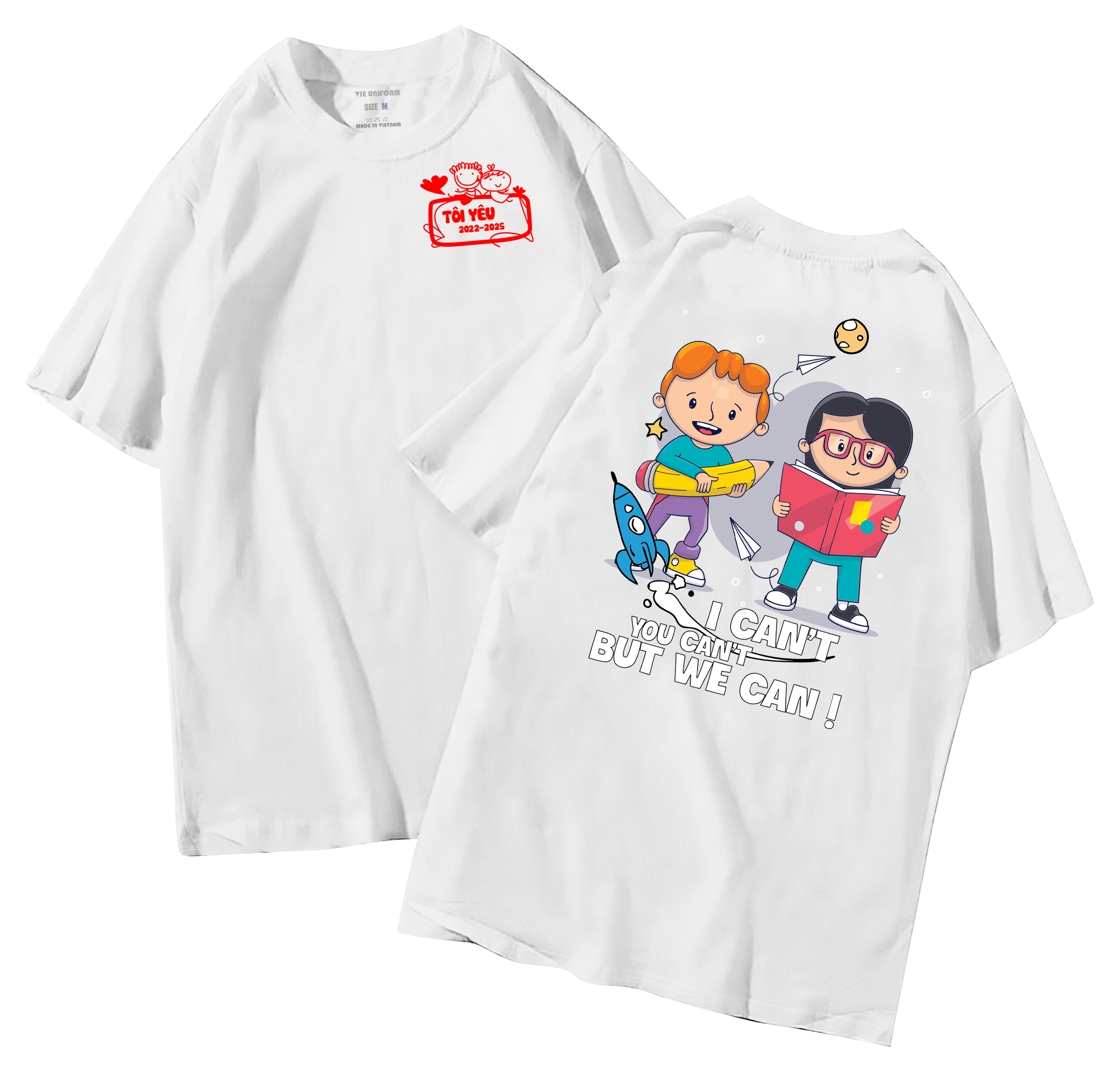 Áo lớp in hình 34.5 TR đồng phục áo lớp in hình mới nhất, hình in bên đẹp cute dễ thương