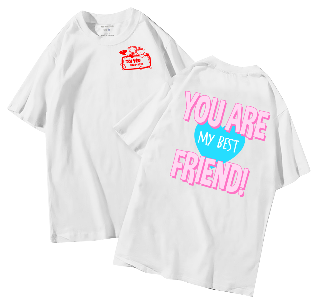 đồng phục áo lớp in hình mới nhất, hình in bên đẹp cute dễ thương