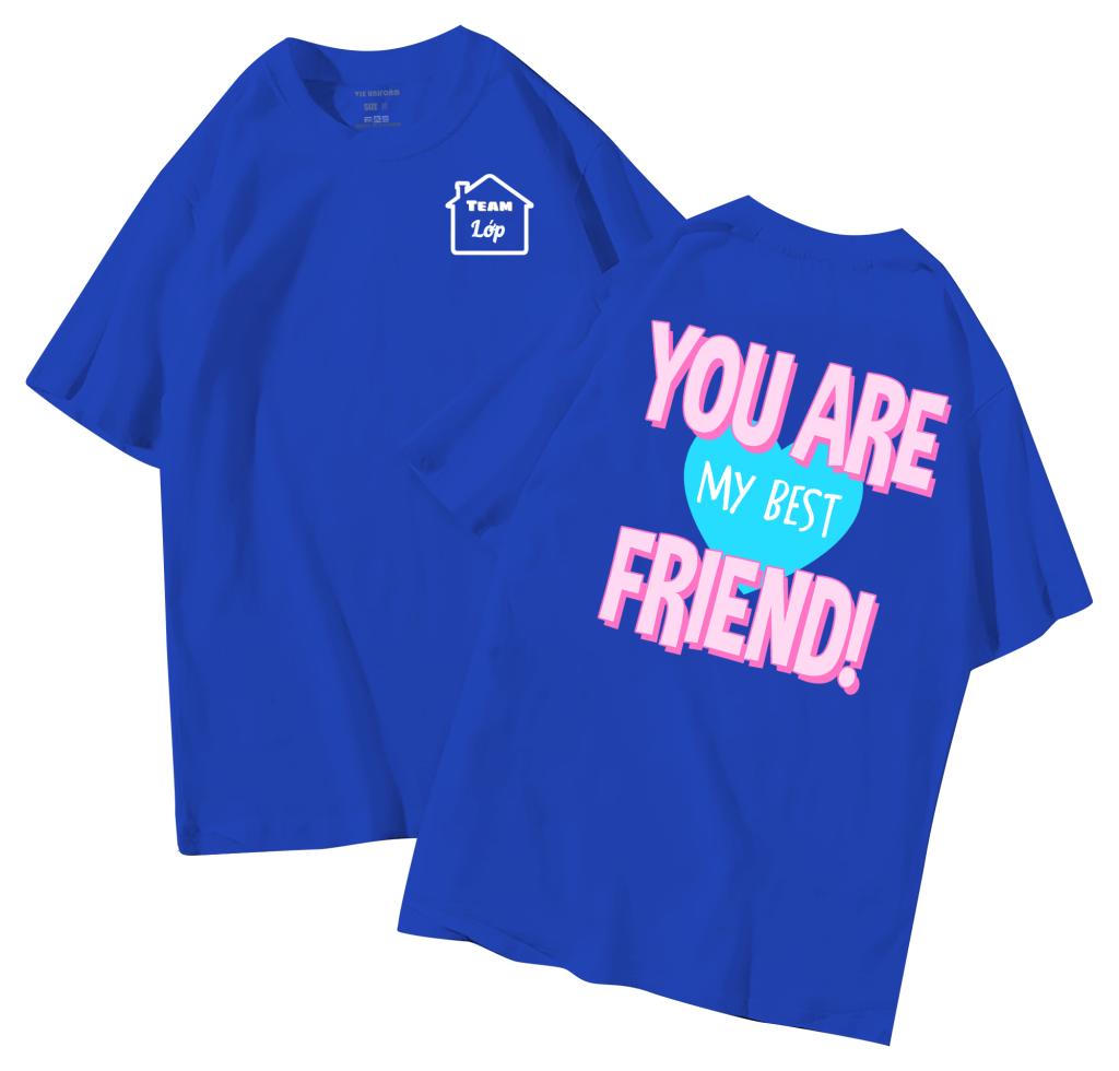 đồng phục áo lớp in hình mới nhất, hình in bên đẹp cute dễ thương